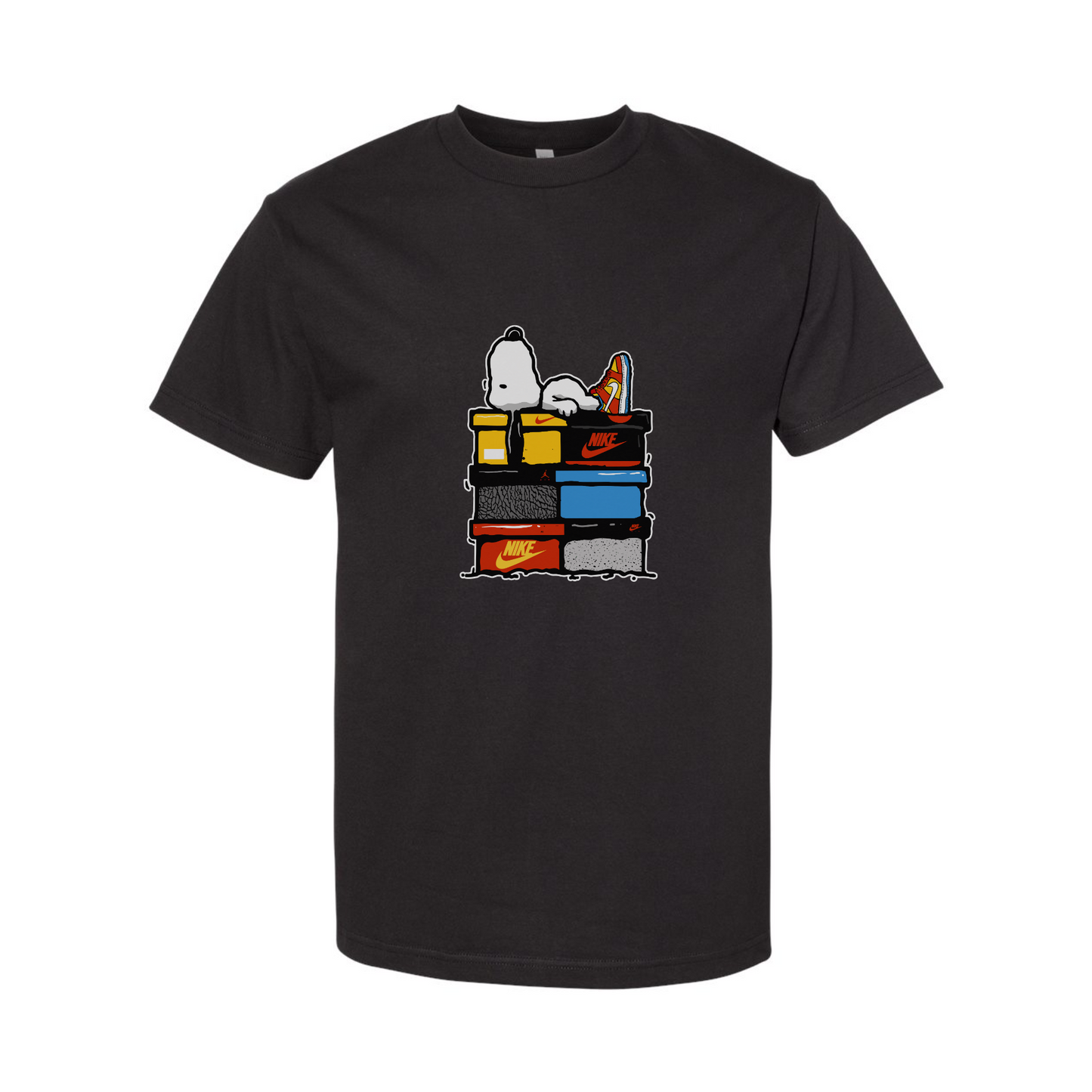 Snoopy's Fresh Kicks: Nike Sneakers Tee