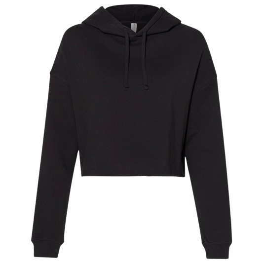Independent Trading - Women's Lightweight Crop Hoodie (INCLUDES 1-SIDED PRINT)