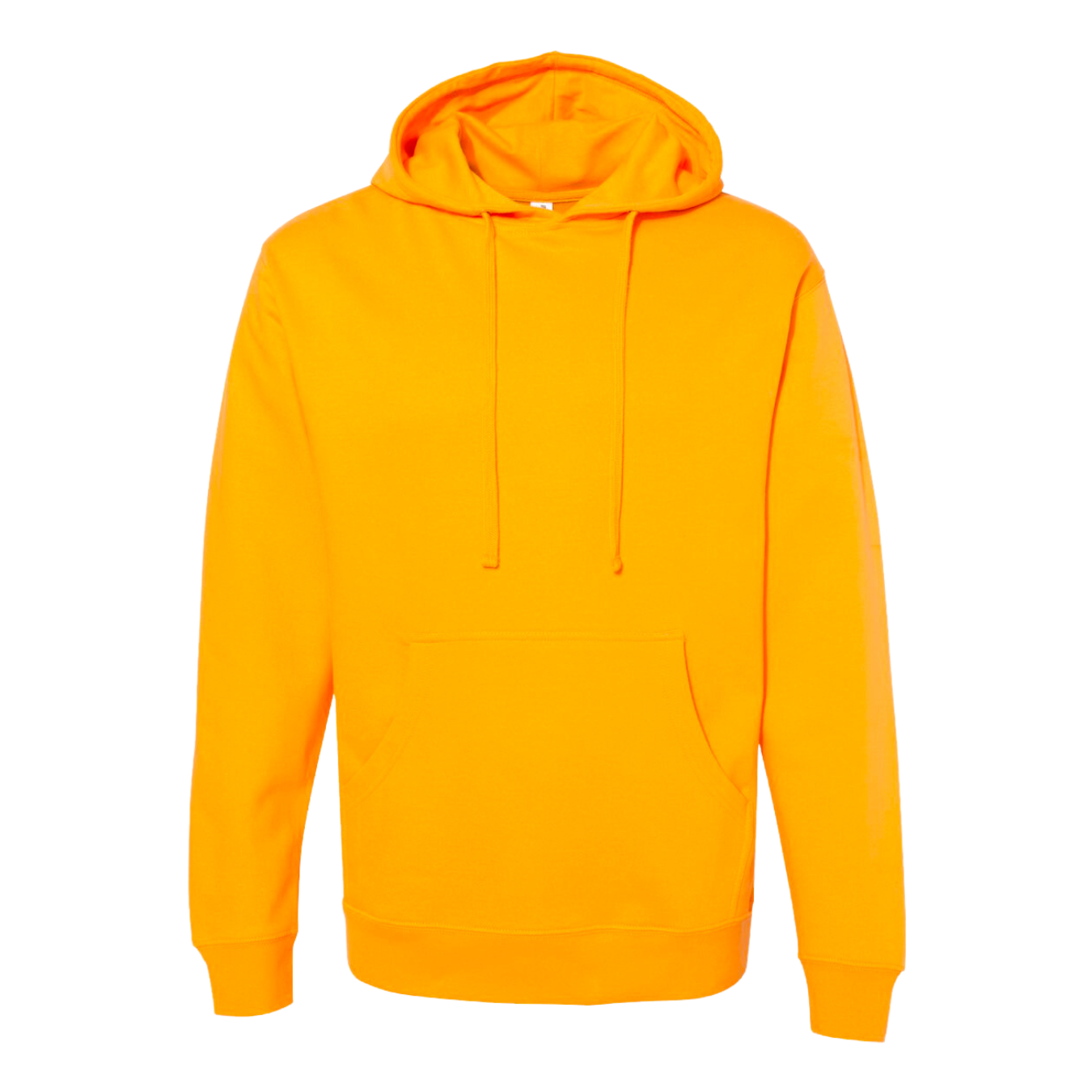 Independent Trading Midweight Hoodie INCLUDES 1 SIDED PRINT Orange L